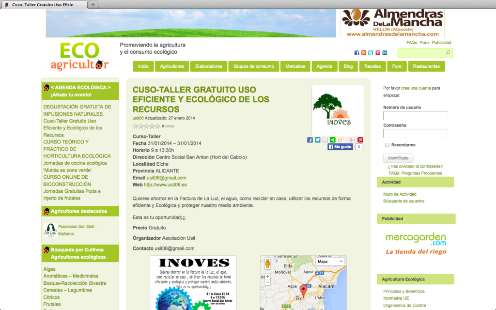 Difusion web ecoagricultor.com