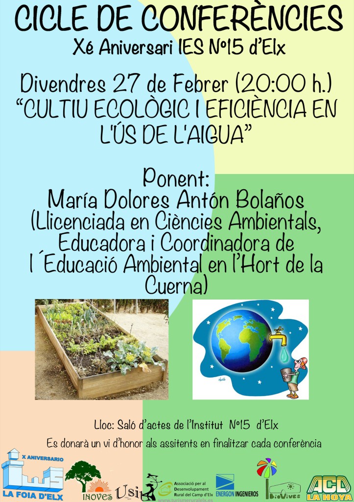 Conferencias Cultivo ecologico y agua