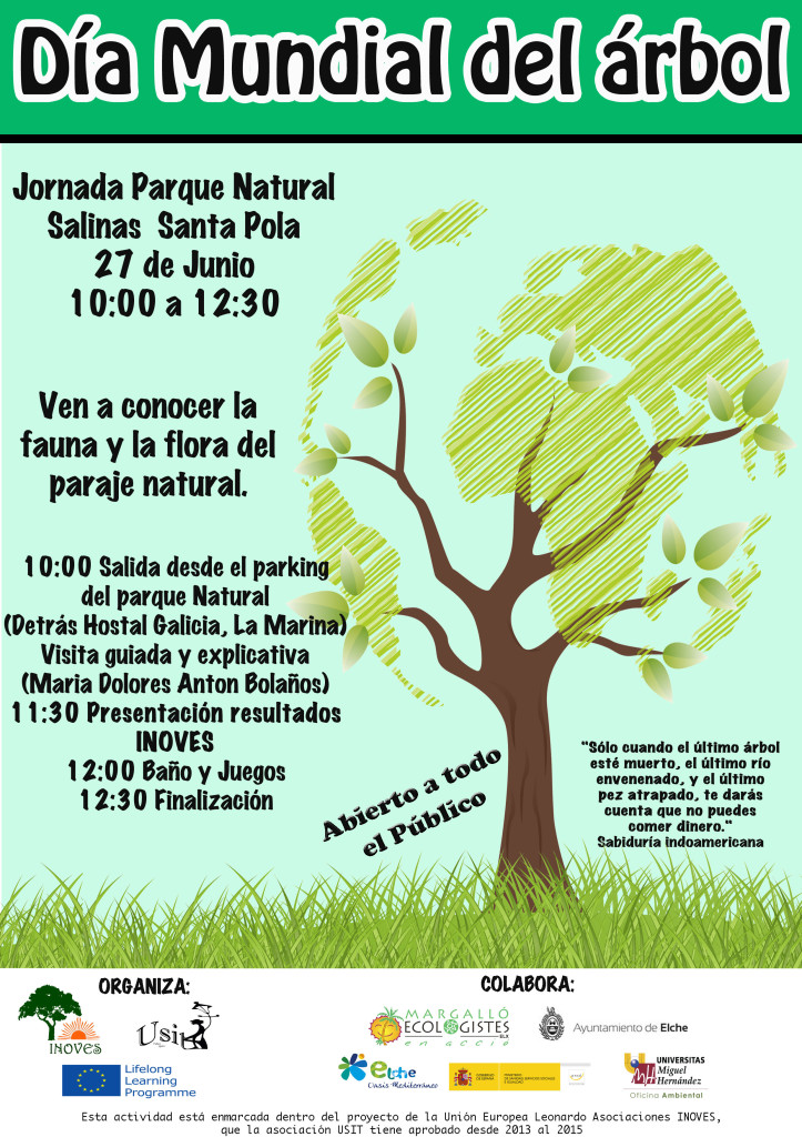 Cartel dia del arbol Reforestación