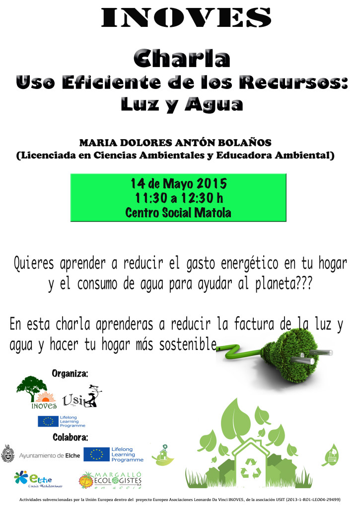 Charla Uso eficiente recursos luz y agua